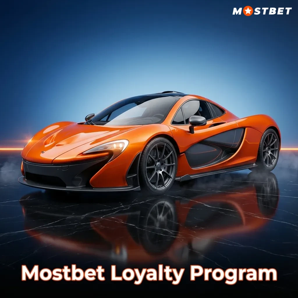 Mostbet loyalty program tiers with points, coins, and betting icons symbolizing rewards and VIP progression