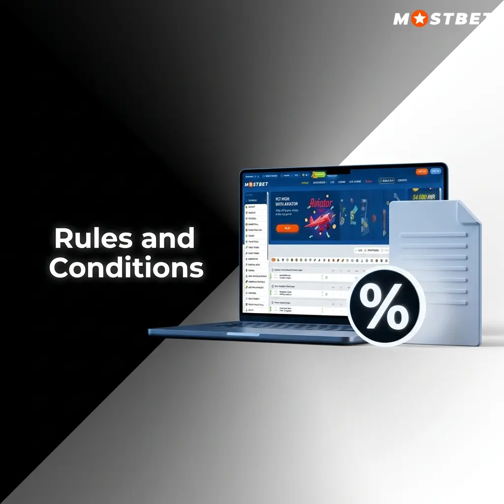 Mostbet India platform rules covering age limit, one account policy, bonus terms, KYC requirements, and prohibited activities